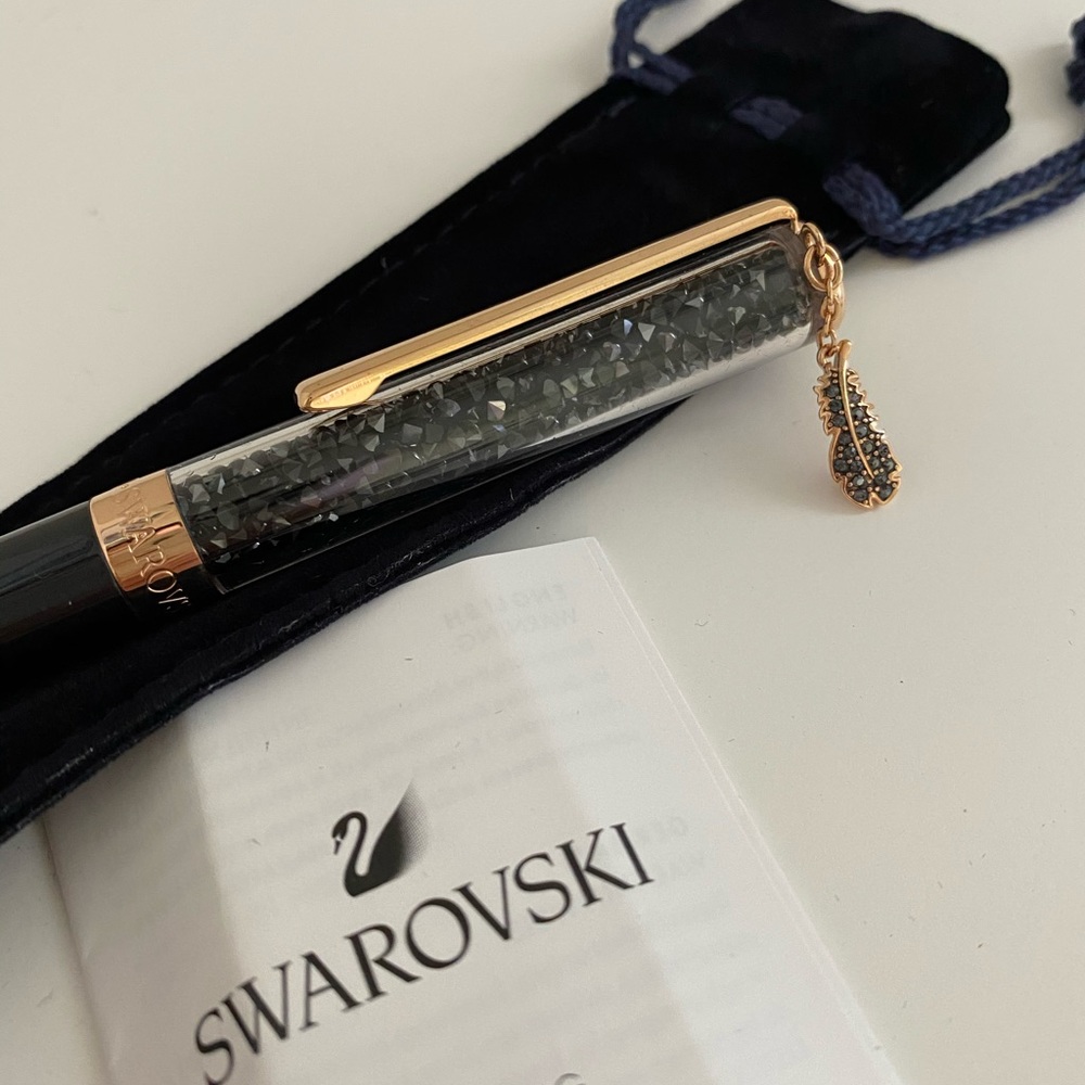 NWT Swarovski CRYSTALLINE FEATHER BALLPOINT PEN